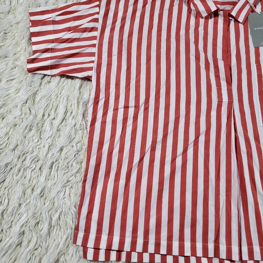 EVERLANE The Cotton Short - Sleeve Popover Shirt / Size 14 - Picture 3 of 14